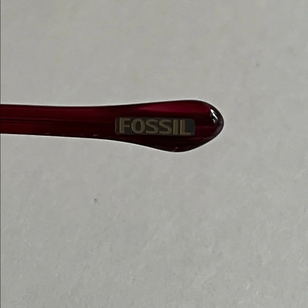 FOSSIL NWOT Addie Plum Fade 100% UV Textured Metal 56-16-130 Square Sunglass